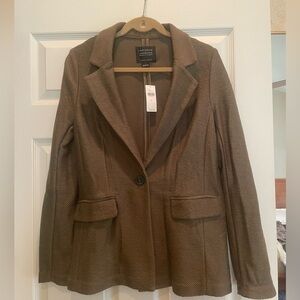 Anthropologie Olive Green Blazer twead